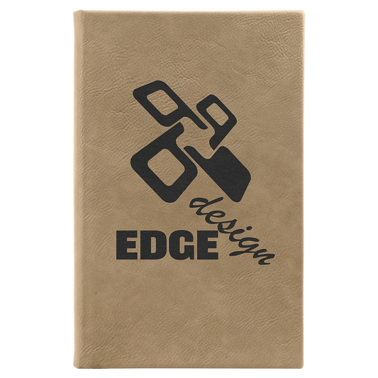 Light Brown Leatherette Sketch Book with Unlined Notepad