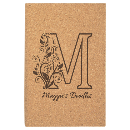 Cork Sketch Book with Unlined Notepad