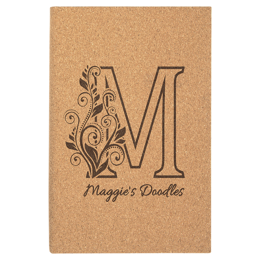 Cork Sketch Book with Unlined Notepad