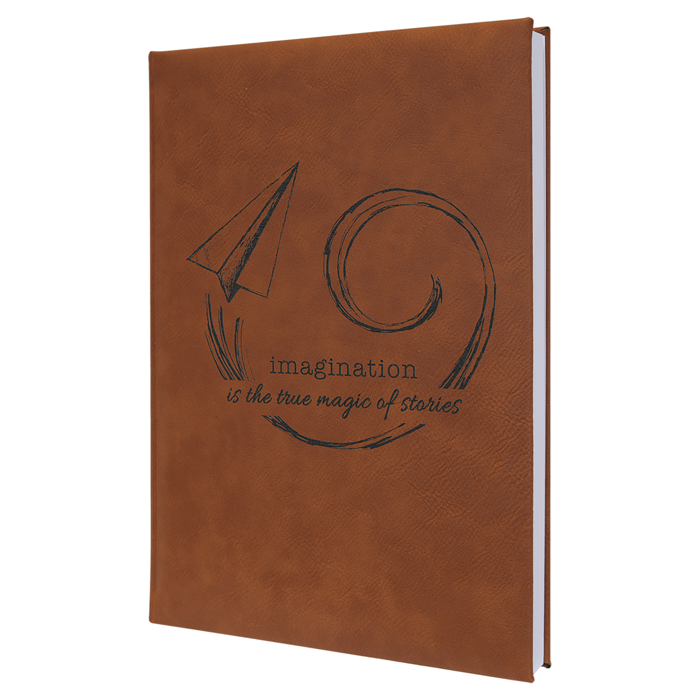 Rawhide Leatherette Journal with Lined Notepad
