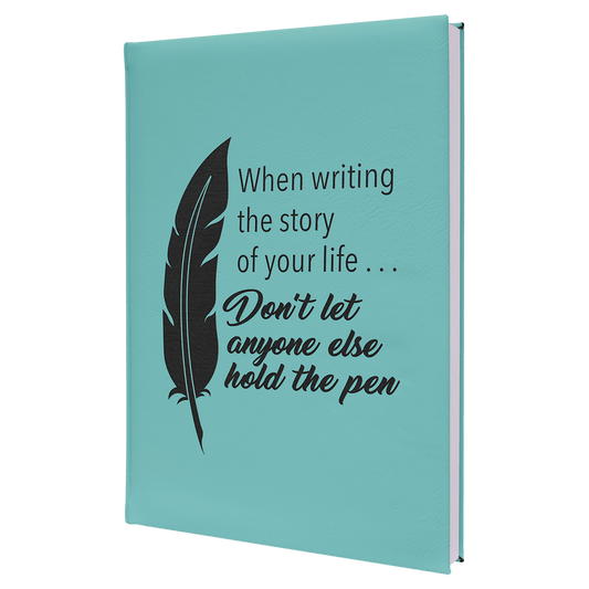Teal Leatherette Journal with Lined Notepad