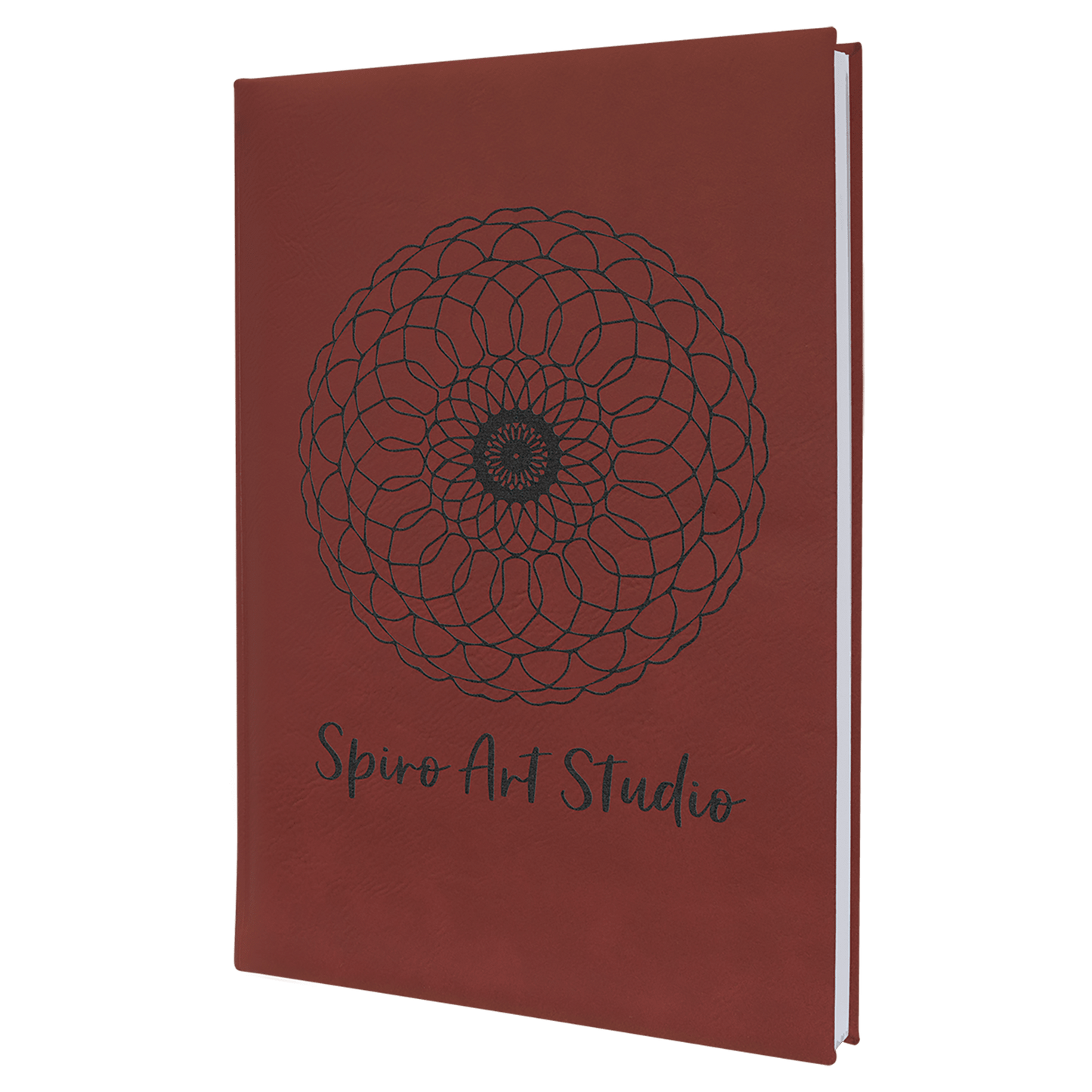 Rose Leatherette Sketch Book with Unlined Notepad