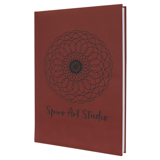 Rose Leatherette Sketch Book with Unlined Notepad