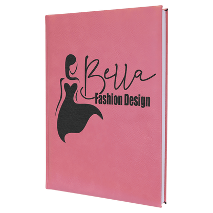 Pink Leatherette Sketch Book with Unlined Notepad