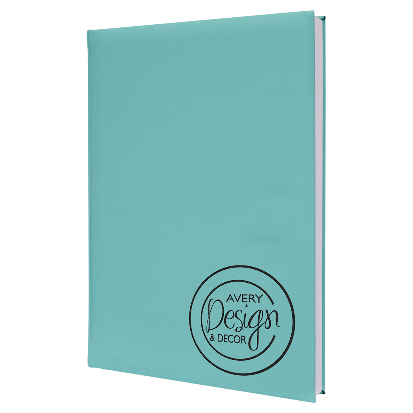 Teal Leatherette Sketch Book with Unlined Notepad