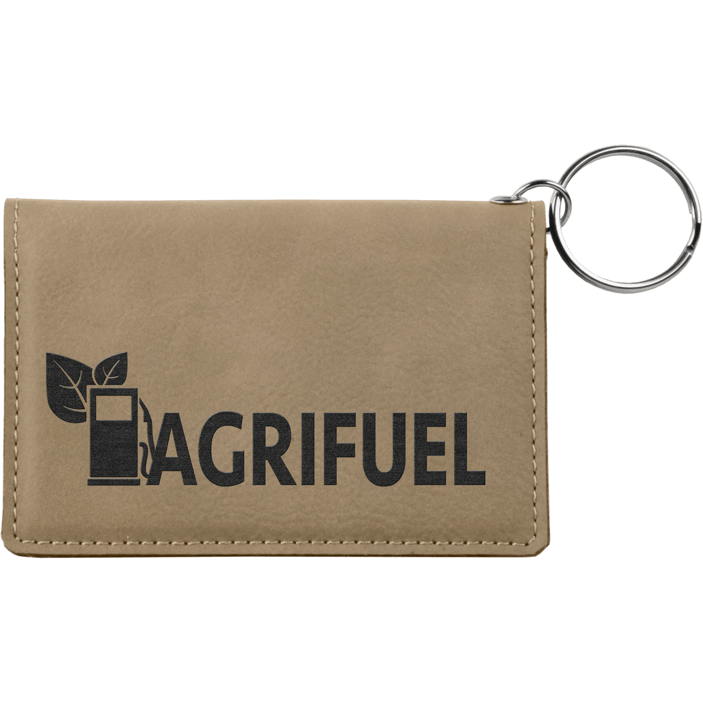 Leatherette Keychain ID Holder