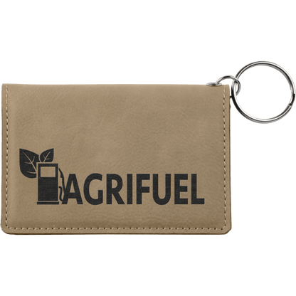 Leatherette Keychain ID Holder