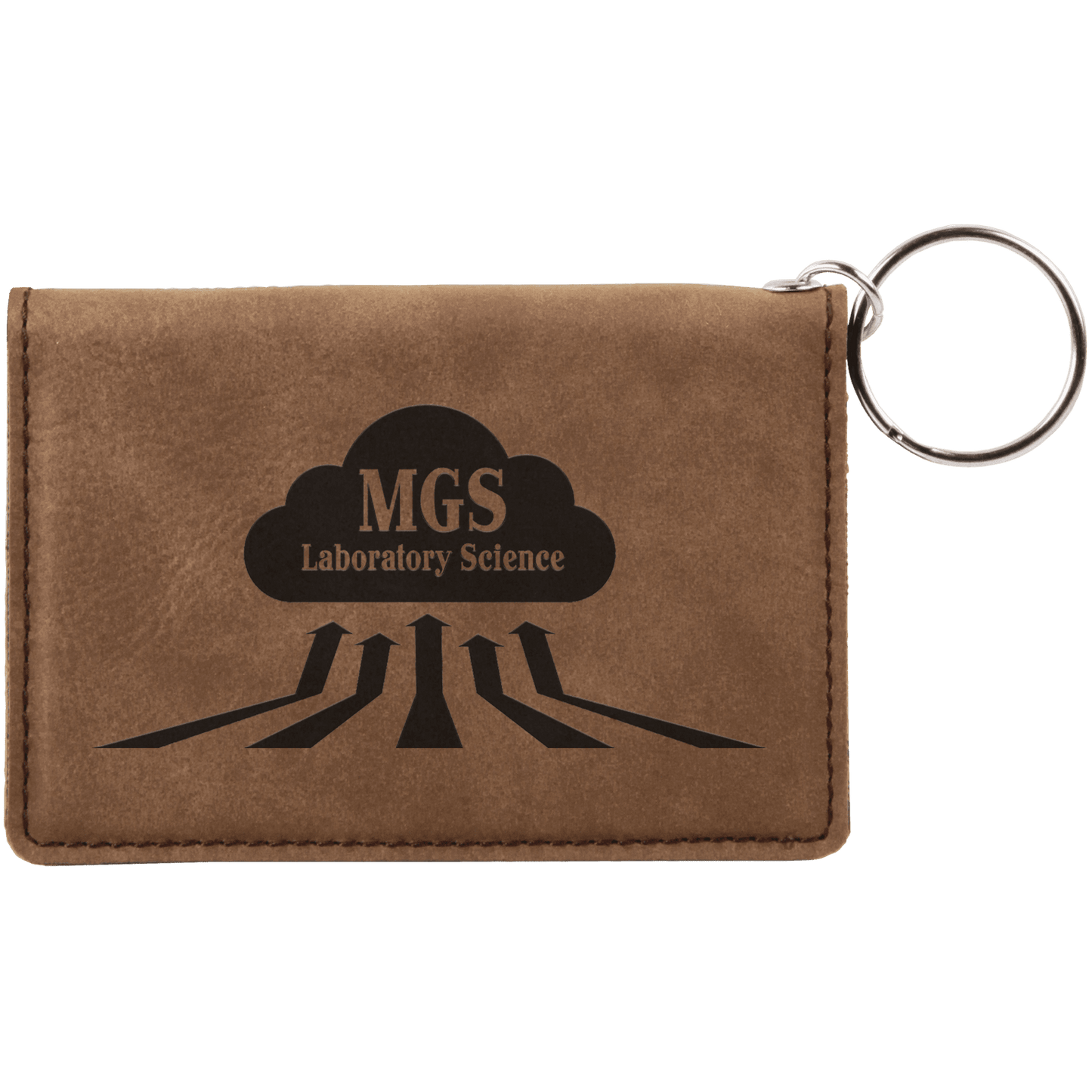 Leatherette Keychain ID Holder