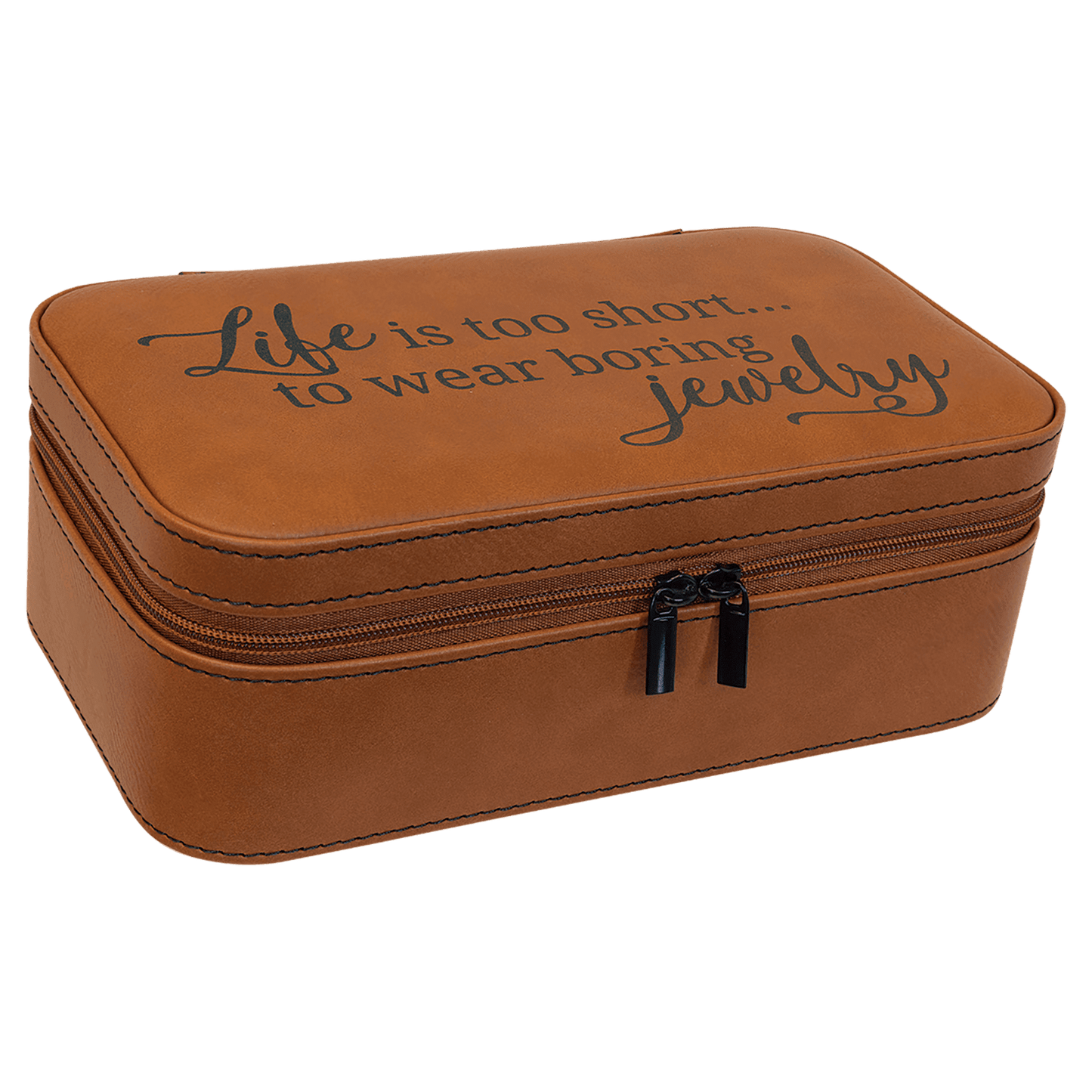 Leatherette Jewelry Box 7.5" x 4.5"