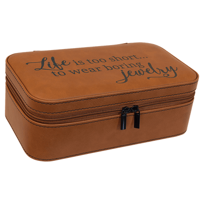 Leatherette Jewelry Box 7.5" x 4.5"