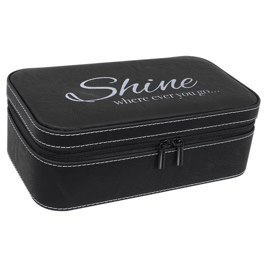 Leatherette Jewelry Box 7.5" x 4.5"