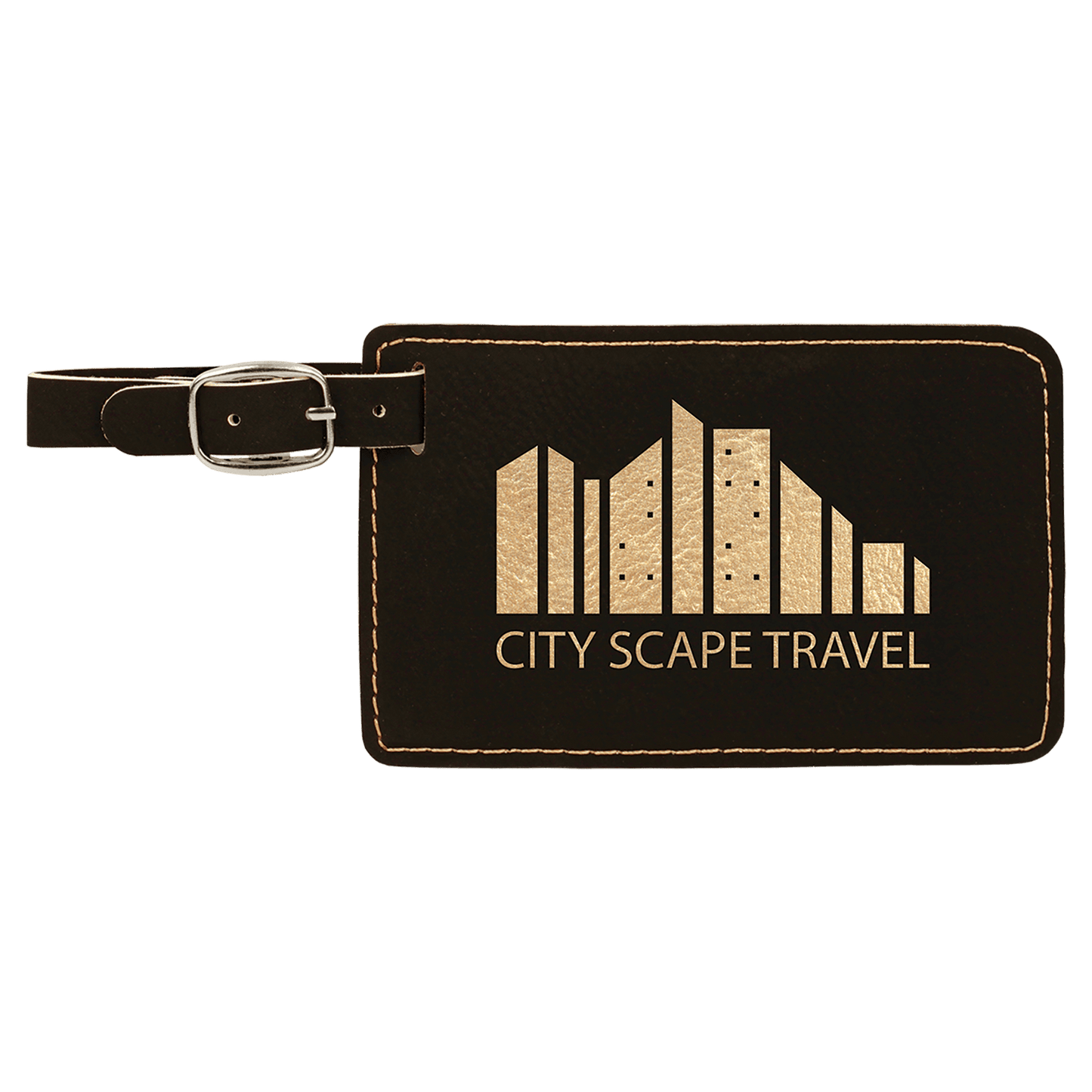 Leatherette Luggage Tag 4.25" x 2.75"