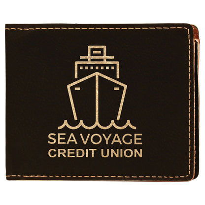 Leatherette Bi-Fold Wallet