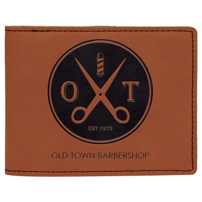 Leatherette Bi-Fold Wallet