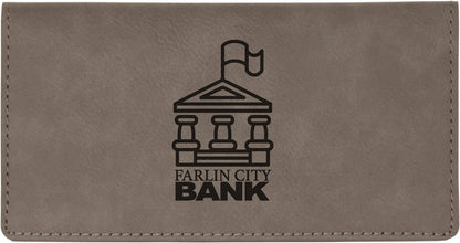 Leatherette Checkbook Cover