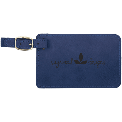Leatherette Luggage Tag 4.25" x 2.75"