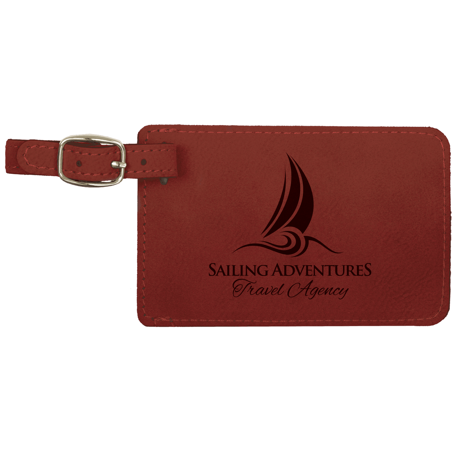 Leatherette Luggage Tag 4.25" x 2.75"