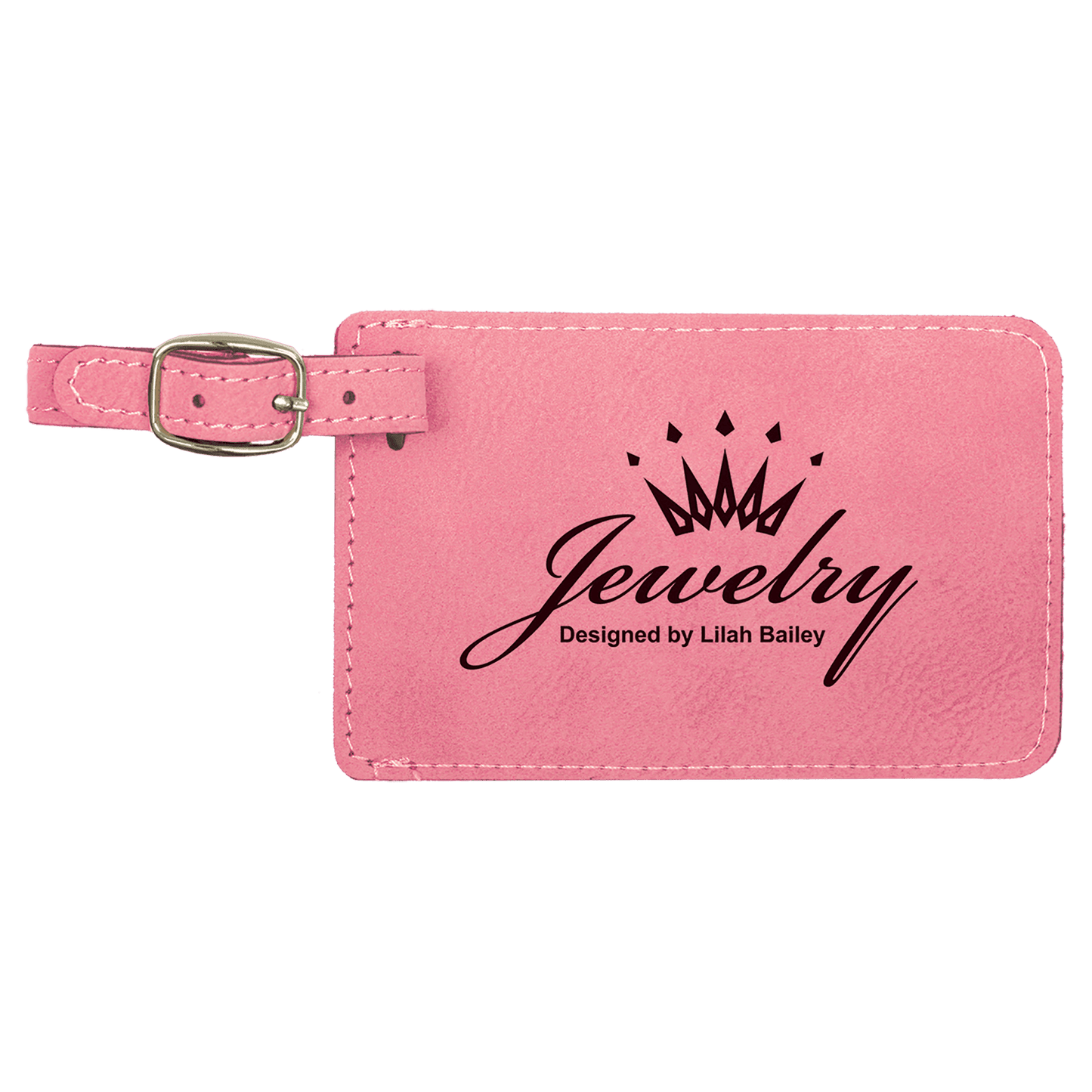 Leatherette Luggage Tag 4.25" x 2.75"