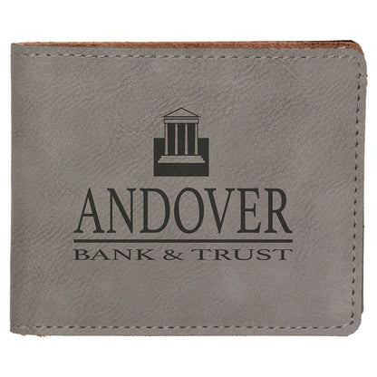 Leatherette Bi-Fold Wallet