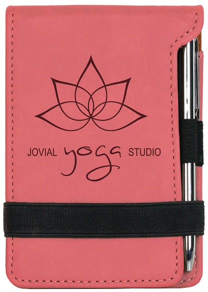 Leatherette Mini Notepad with Pen 3.25" x 4.75"
