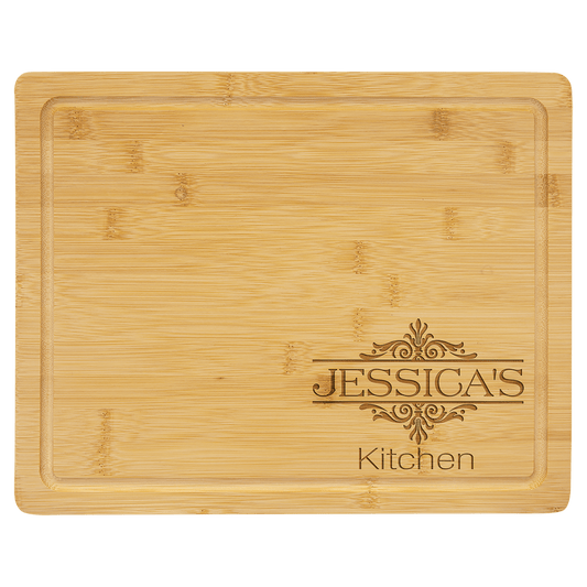 Bamboo Cutting Board with Drip Ring