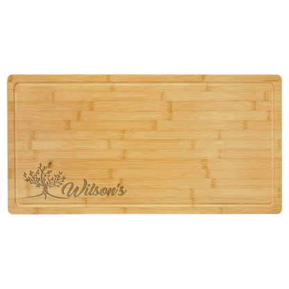 Bamboo Cutting Board with Drip Ring