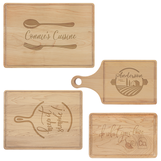 Maple Cutting Board with Drip Ring