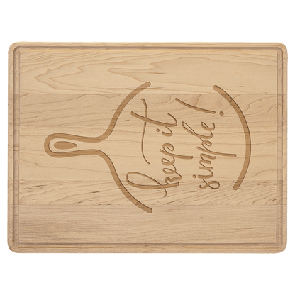 Maple Cutting Board with Drip Ring