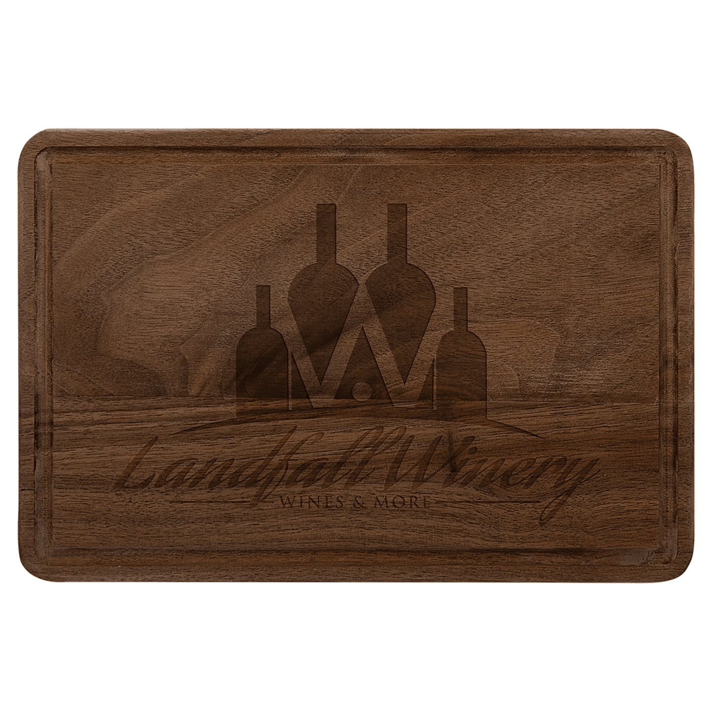 Walnut Cutting Board with Drip Ring