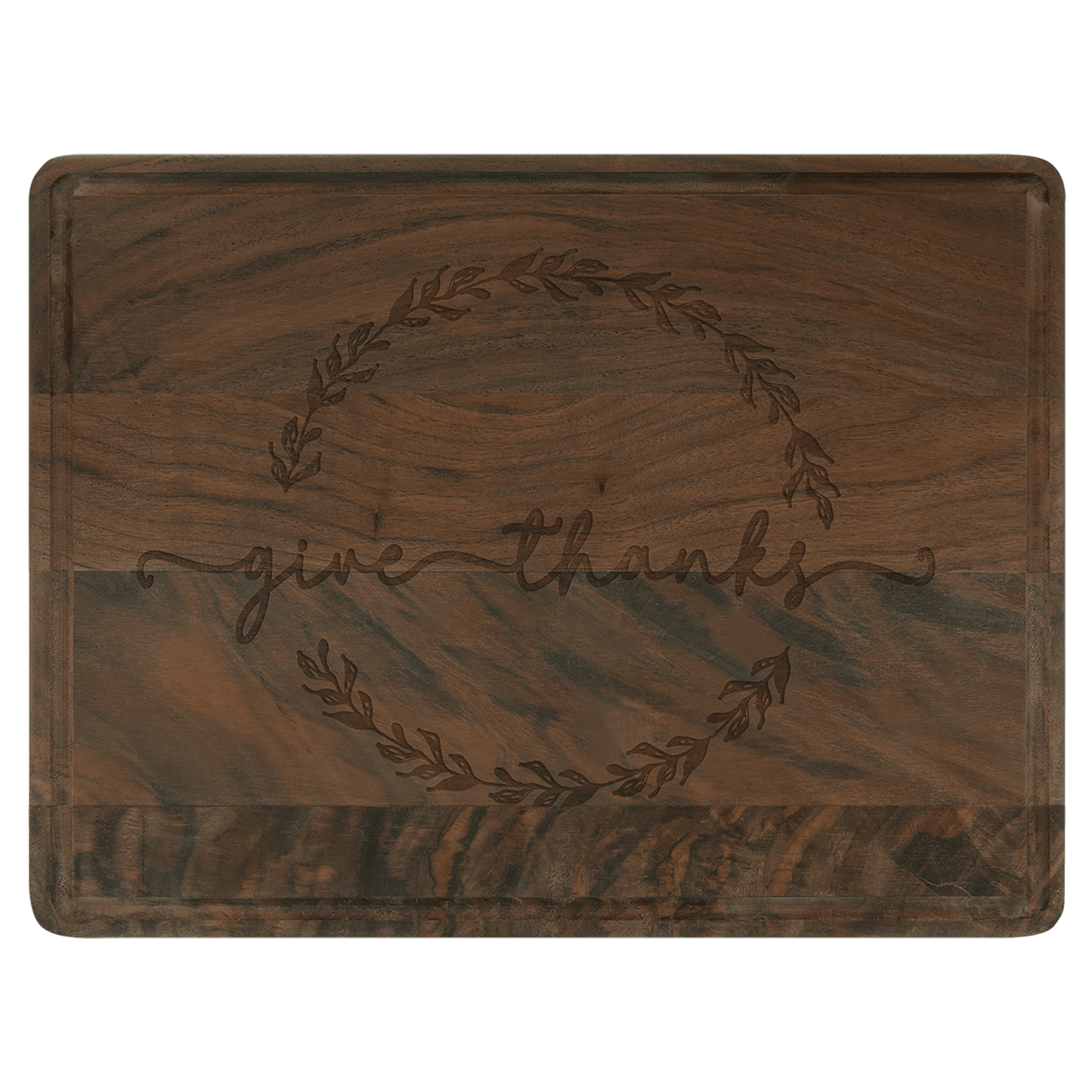 Walnut Cutting Board with Drip Ring