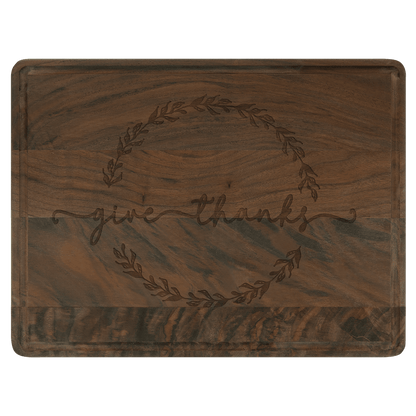 Walnut Cutting Board with Drip Ring