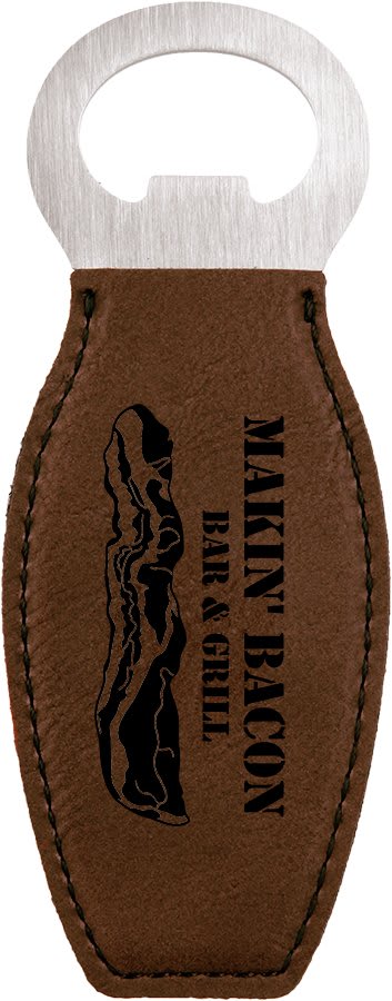 Leatherette Bottle Opener with Magnet