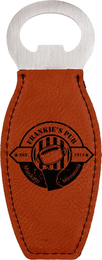 Leatherette Bottle Opener with Magnet