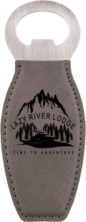 Leatherette Bottle Opener with Magnet