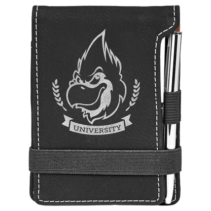 Leatherette Mini Notepad with Pen 3.25" x 4.75"