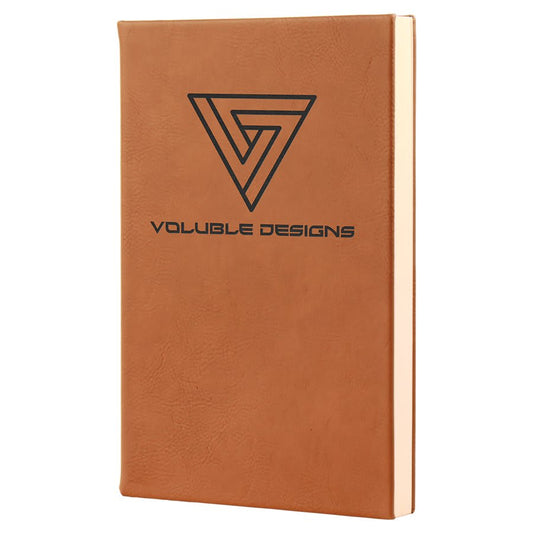 Rawhide Leatherette Journal with Lined Notepad