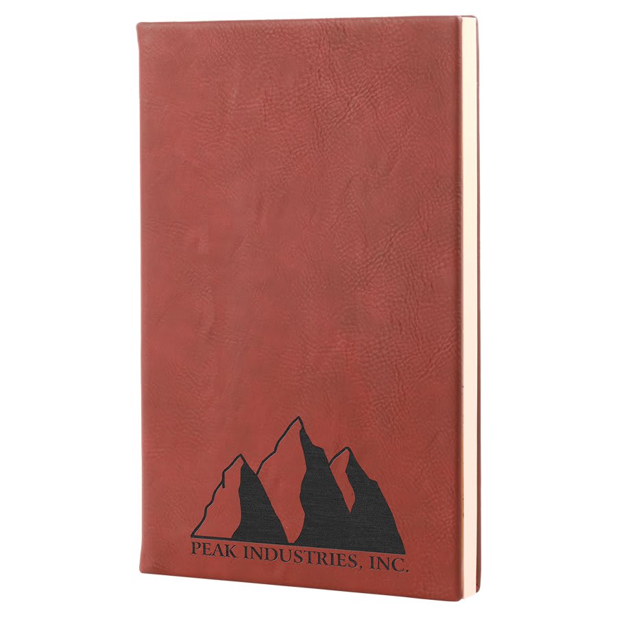 Rose Leatherette Journal with Lined Notepad