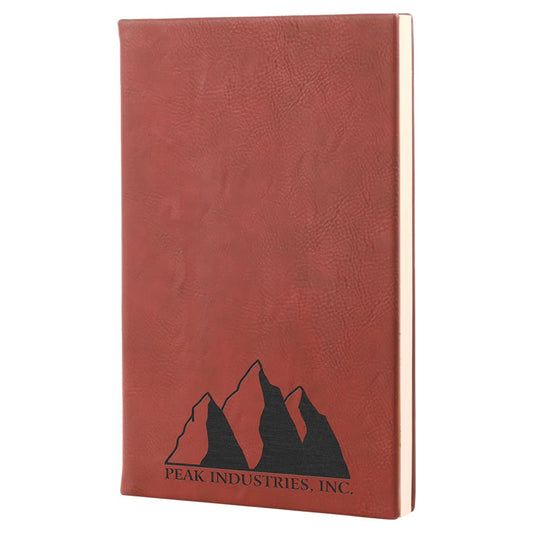 Rose Leatherette Journal with Lined Notepad