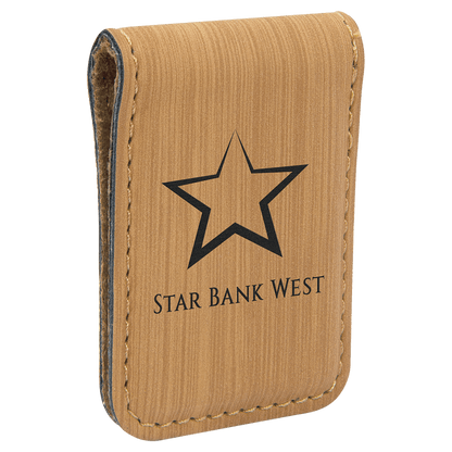 Leatherette Money Clip
