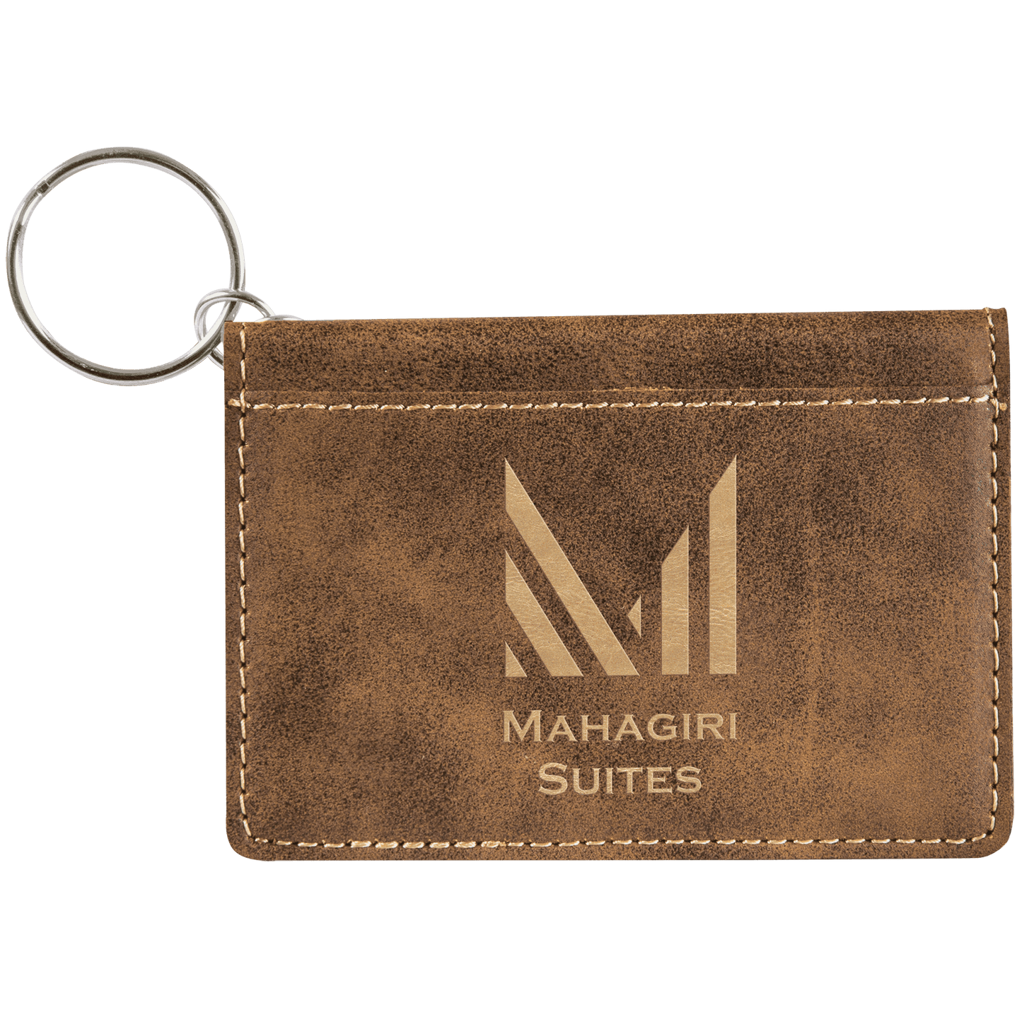 Leatherette Keychain ID Holder