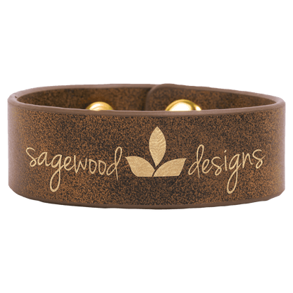 Leatherette Cuff Bracelet 1" x 9.5"