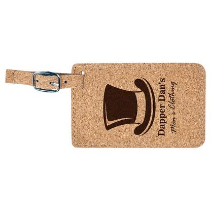 Leatherette Luggage Tag 4.25" x 2.75"