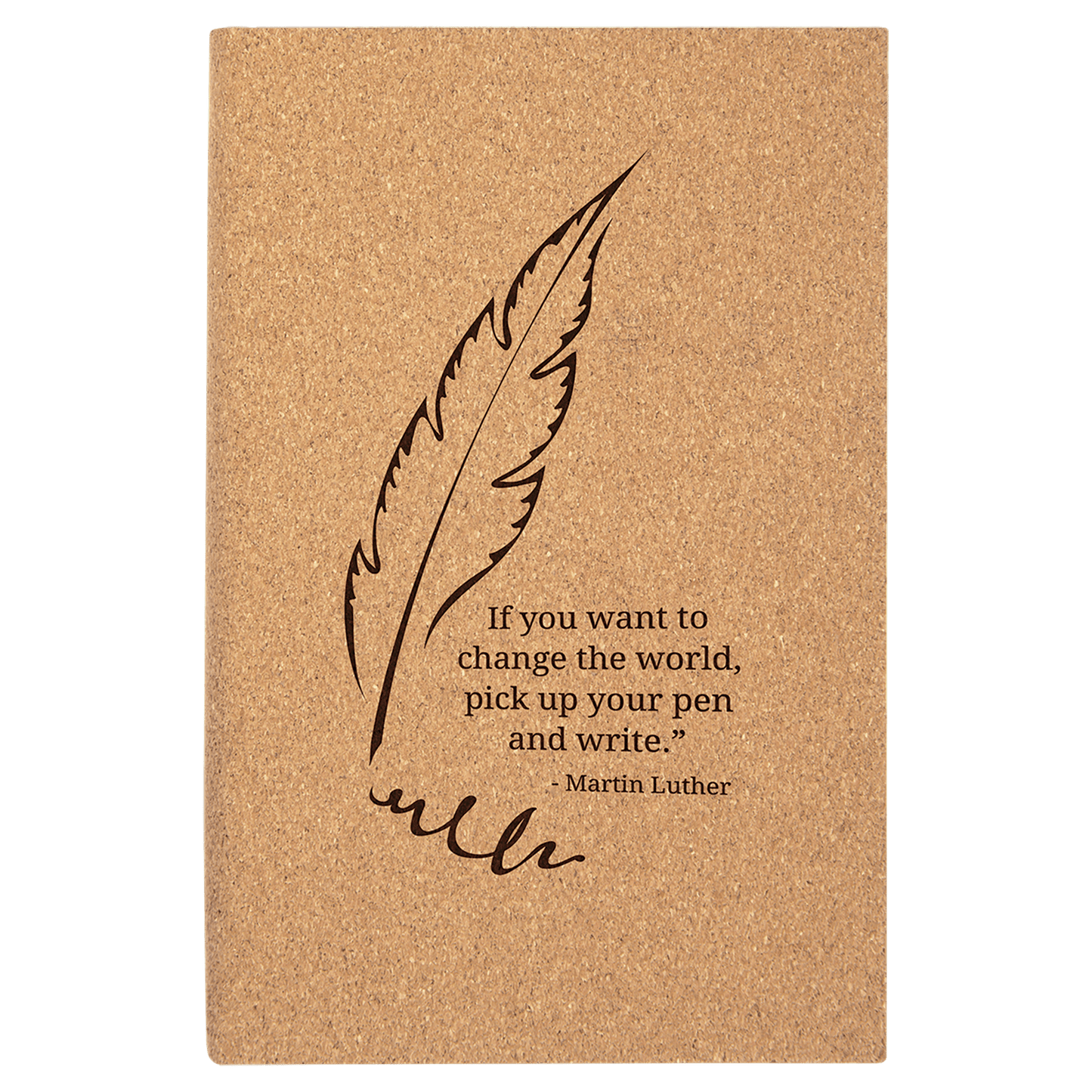 Cork Journal with Lined Notepad