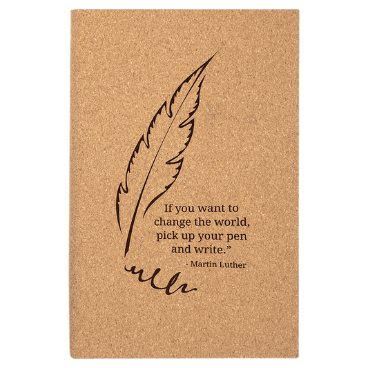 Cork Journal with Lined Notepad