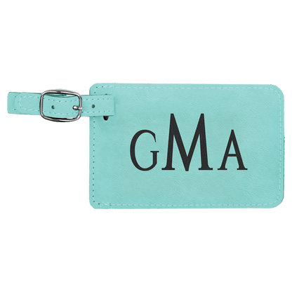 Leatherette Luggage Tag 4.25" x 2.75"