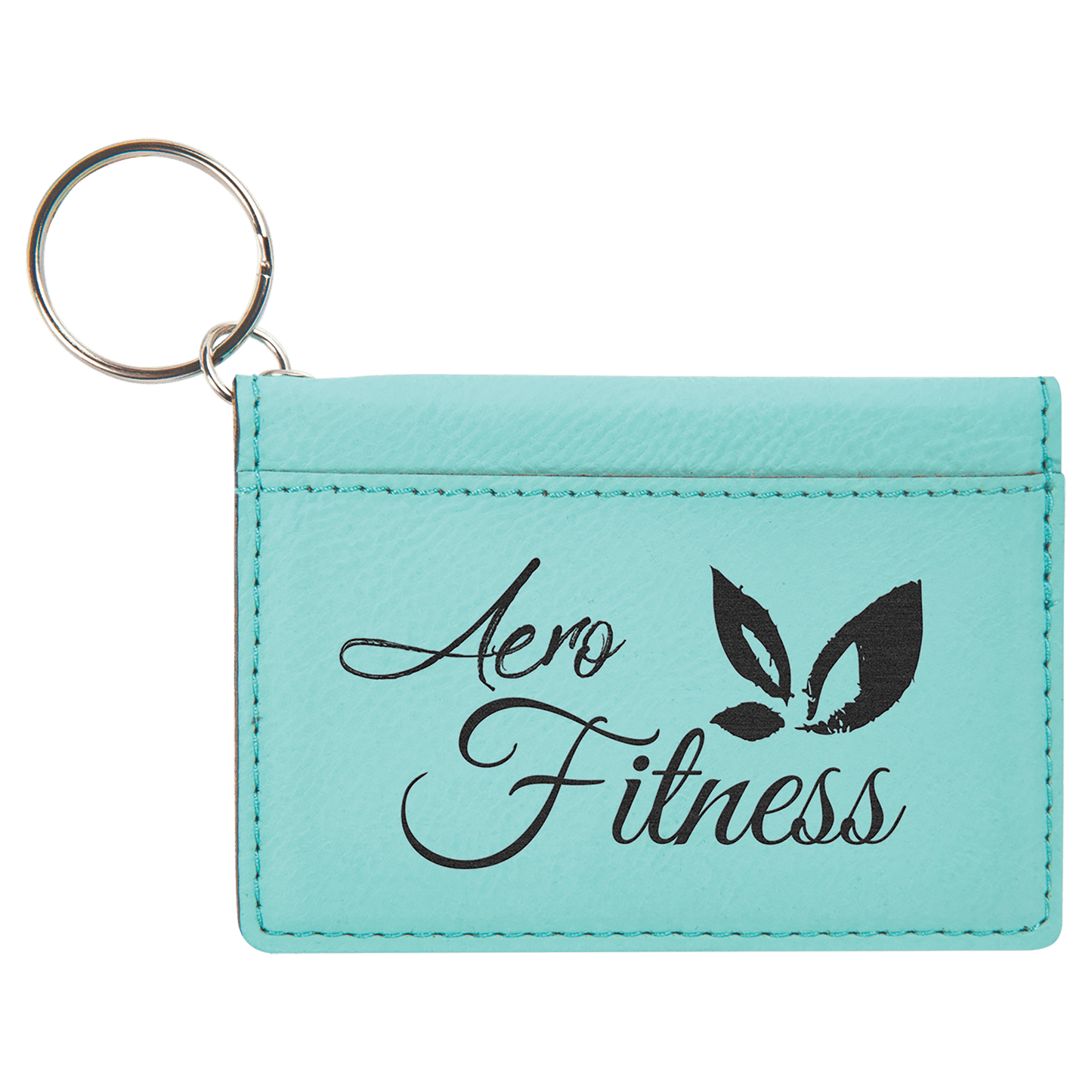 Leatherette Keychain ID Holder
