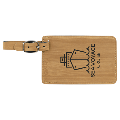 Leatherette Luggage Tag 4.25" x 2.75"