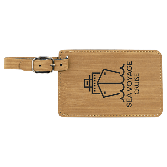Leatherette Luggage Tag 4.25" x 2.75"