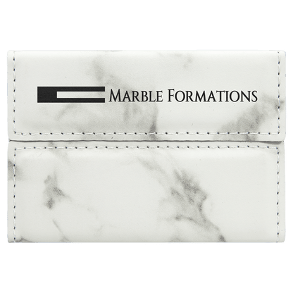 Leatherette Hard Business Card Holder