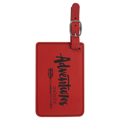 Leatherette Luggage Tag 4.25" x 2.75"